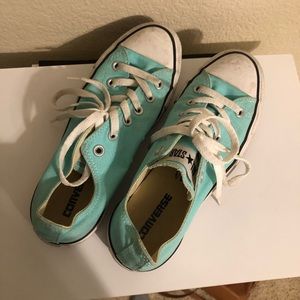 CONVERSE SIZE 8 TEAL/BLUE